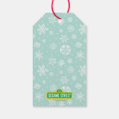 Prettig kerstfeest krabbel Elmo Cadeaulabel (Achterkant)