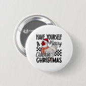 Prettig Kerstfeest Kuikentje C Ronde Button 5,7 Cm (Voorkant /achterkant)