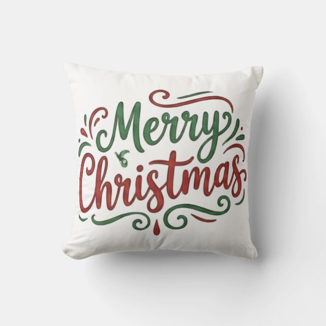 Prettig kerstfeest  kussen (Voorkant)