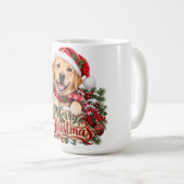 Prettig kerstfeest Labrador-hond mok (Voorkant rechts)