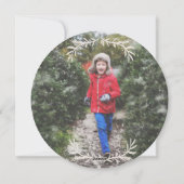 Prettig kerstfeest Landelijke houtnerf boomstam sc Feestdagenkaart (Achterkant)