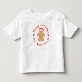 Prettig kerstfeest Laten we koekjes baken Kerstman Kinder Shirts