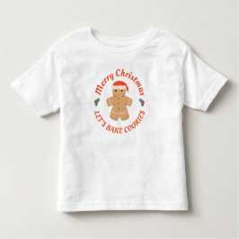Prettig kerstfeest Laten we koekjes bakken Kerstma Kinder Shirts