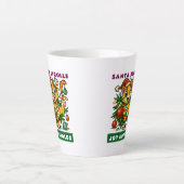 Prettig kerstfeest latte mok (Voorkant)