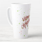 Prettig kerstfeest  latte mok (Linkerhoek)