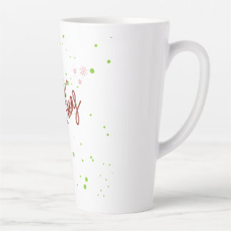 Prettig kerstfeest latte mok
