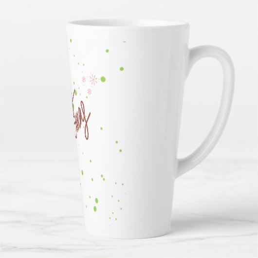 Prettig kerstfeest  latte mok (Rechts)