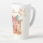 Prettig Kerstfeest Latte Mok (Rechterhoek)