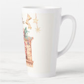 Prettig Kerstfeest Latte Mok (Rechts)