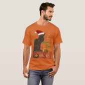 Prettig Kerstfeest Le Chat Noir Kerstparodie T-shirt (Voorkant volledig)