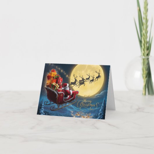 Prettig kerstfeest lege kaart (Voorkant)