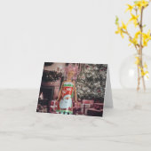 Prettig kerstfeest. Lege kerstkaart Kaart (Gele Bloem)