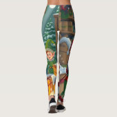 Prettig kerstfeest leggings (Achterkant)