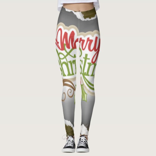 Prettig kerstfeest  leggings (Voorkant)