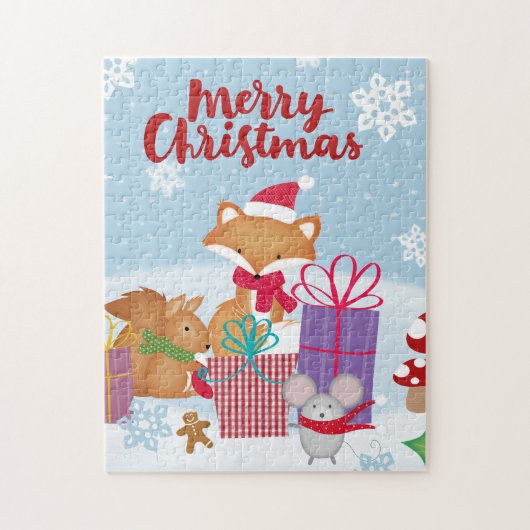 Prettig kerstfeest legpuzzel (Verticaal)