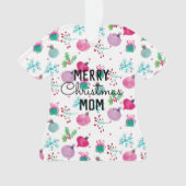 Prettig kerstfeest lelijk trui waterverf  ornament (voorkant)