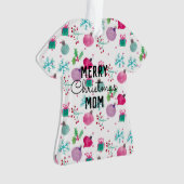 Prettig kerstfeest lelijk trui waterverf  ornament (voorkant)