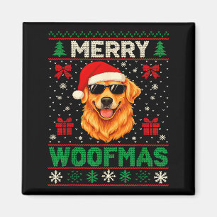 Prettig Kerstfeest Lelijke Kersttrui Kerstmis Hond Magneet
