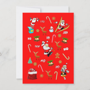Prettig Kerstfeest Leuk Stout 25 december Kerstmis Notitiekaartje