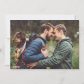 Prettig kerstfeest | LGBT Kerstfoto Feestdagenkaart (Achterkant)