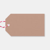 Prettig Kerstfeest | Licht Terracotta Cute Minimal Cadeaulabel (Achterkant Horizontaal)