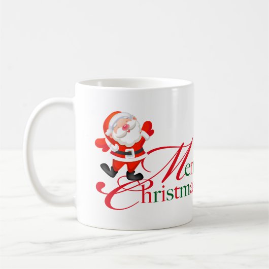 Prettig kerstfeest liefde aangepaste rood groen koffiemok (Links)