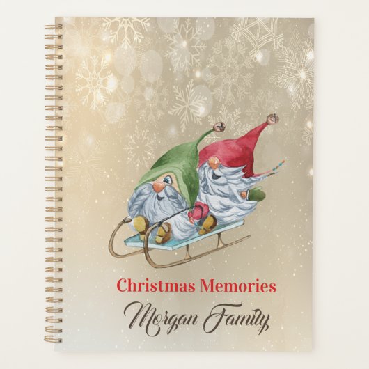 Prettig kerstfeest, Lieve Dwergen Slede  Planner (Voorkant)