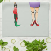 Prettig kerstfeest lieve elf theedoek (Gevouwen)