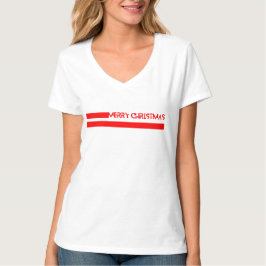 PRETTIG KERSTFEEST LIJNEN T-SHIRT