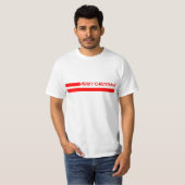 PRETTIG KERSTFEEST LIJNEN T-SHIRT (Voorkant volledig)