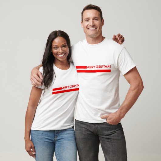 PRETTIG KERSTFEEST LIJNEN T-SHIRT (Unisex)