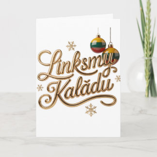 Prettig Kerstfeest | Litouws Prettig Kerstfeest Go Kaart