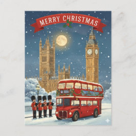 Prettig kerstfeest Londen Thema Briefkaart