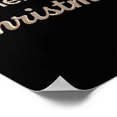 Prettig kerstfeest Luxe typografie poster 01 (Hoek)