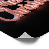 Prettig kerstfeest Luxe typografie poster papier 2 (Hoek)