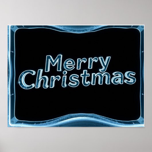 Prettig kerstfeest Luxe typografie poster papier H (Voorkant)