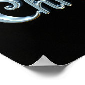 Prettig kerstfeest Luxe typografie poster papier H (Hoek)
