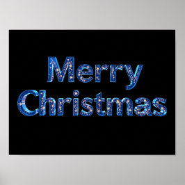 Prettig kerstfeest Luxe typografie poster papier H