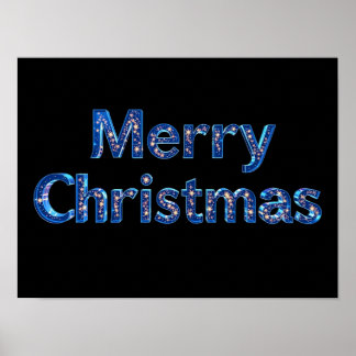 Prettig kerstfeest Luxe typografie poster papier H