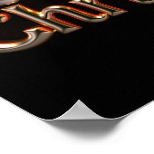 Prettig kerstfeest Luxe typografie poster papier H (Hoek)