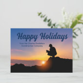 Prettig kerstfeest Maatwerk Bouwbedrijf Zonsonderg Feestdagenkaart (Staand voorkant)