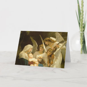PRETTIG KERSTFEEST MADONNA EN KIND MET ENGELEN Kaa Kaart