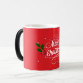 Prettig kerstfeest magische mok (Voorkant links)