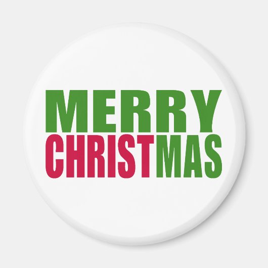 Prettig kerstfeest magneet (Voorkant)