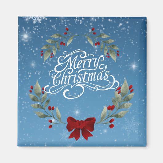 Prettig kerstfeest magneet (Voorkant)