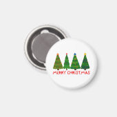Prettig kerstfeest magneet (Voorkant / Achterkant)
