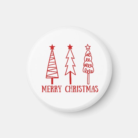 Prettig kerstfeest magneet (Voorkant)
