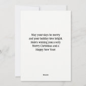 Prettig kerstfeest Maine Coon Kat Kerst  Feestdagenkaart (Achterkant)