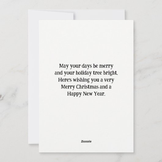 Prettig kerstfeest Maine Coon Kat Vakantie  Feestdagenkaart (Achterkant)