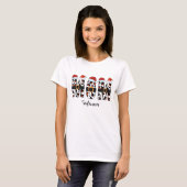 prettig kerstfeest mama Persoonlijke naam T-shirt (Voorkant volledig)